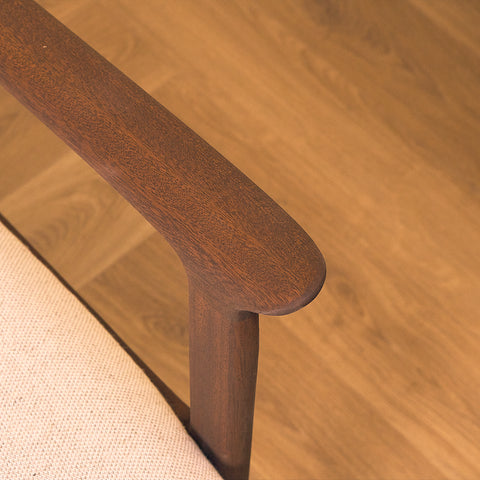 Danish armchairs in walnut finish, model '112' by Ole Wanscher for Poul Jeppesen