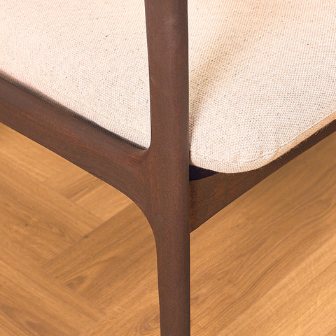 Danish armchairs in walnut finish, model '112' by Ole Wanscher for Poul Jeppesen