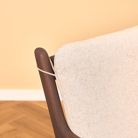 Danish armchairs in walnut finish, model '112' by Ole Wanscher for Poul Jeppesen