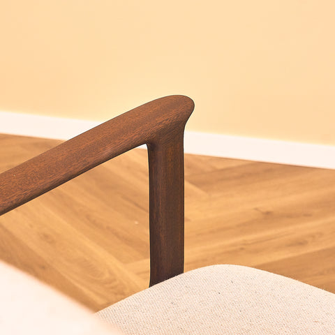 Danish armchairs in walnut finish, model '112' by Ole Wanscher for Poul Jeppesen