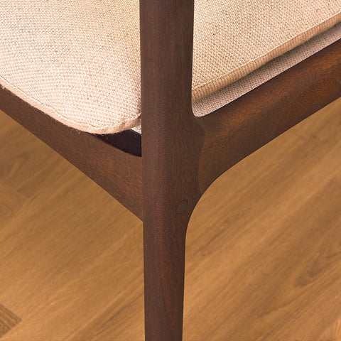 Danish armchairs in walnut finish, model '112' by Ole Wanscher for Poul Jeppesen