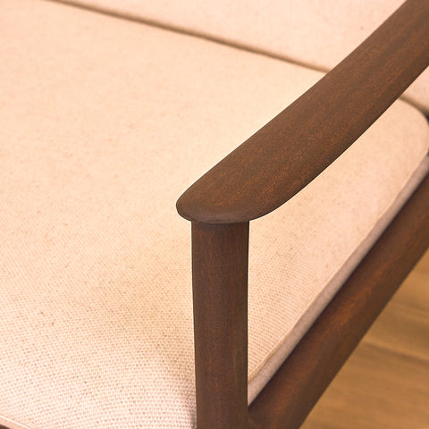 Danish armchairs in walnut finish, model '112' by Ole Wanscher for Poul Jeppesen