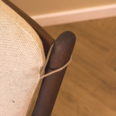 Danish armchairs in walnut finish, model '112' by Ole Wanscher for Poul Jeppesen