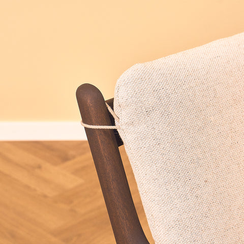 Danish armchairs in walnut finish, model '112' by Ole Wanscher for Poul Jeppesen