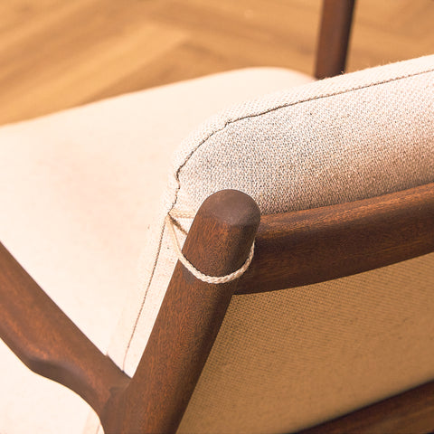Danish armchairs in walnut finish, model '112' by Ole Wanscher for Poul Jeppesen