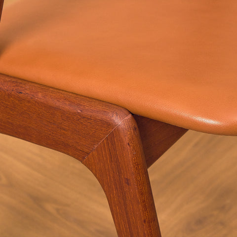 Danish dining chairs in teak, model 32 by Kai Kristiansen for Korup Stolefabrik