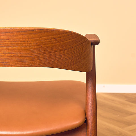Danish dining chairs in teak, model 32 by Kai Kristiansen for Korup Stolefabrik