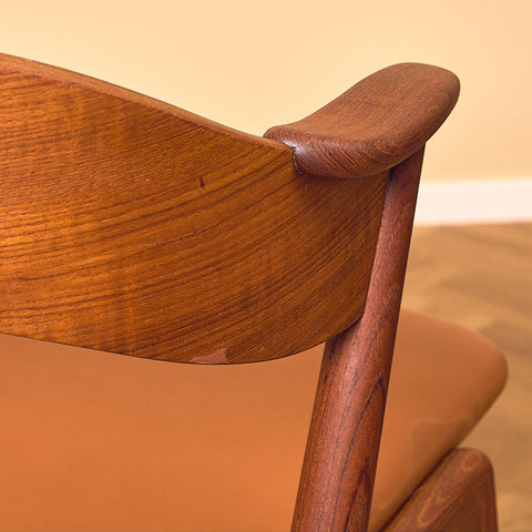 Danish dining chairs in teak, model 32 by Kai Kristiansen for Korup Stolefabrik