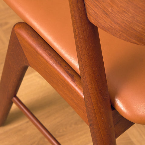 Danish dining chairs in teak, model 32 by Kai Kristiansen for Korup Stolefabrik