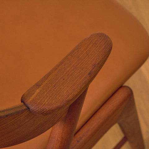 Danish dining chairs in teak, model 32 by Kai Kristiansen for Korup Stolefabrik