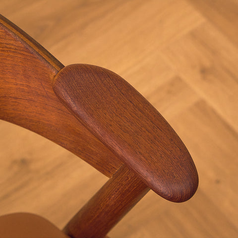 Danish dining chairs in teak, model 32 by Kai Kristiansen for Korup Stolefabrik