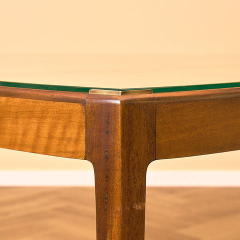 Helge Vestergaard-Jensen Walnut Coffee Table for Peder Pedersen