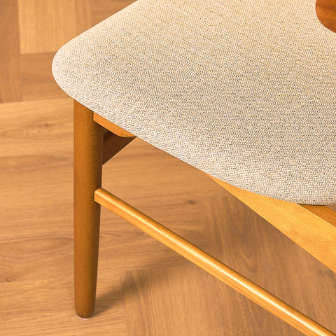 Danish dining chairs in teak and beech