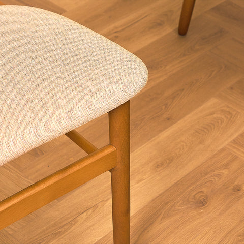 Danish dining chairs in teak and beech