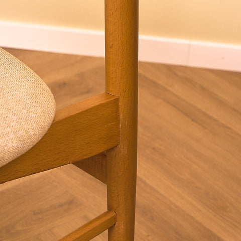 Danish dining chairs in teak and beech