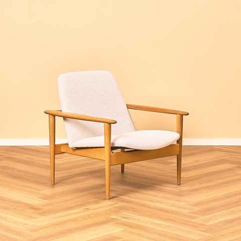 Swedish Pair of Oak Armchairs