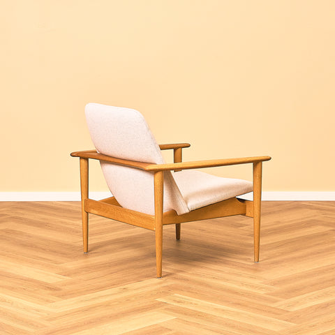 Swedish Pair of Oak Armchairs