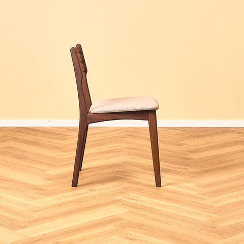 Danish dining chairs in walnut