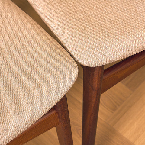Danish dining chairs in walnut
