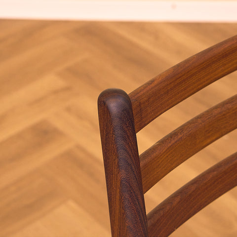 Danish dining chairs in walnut
