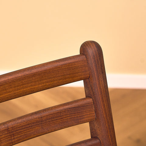Danish dining chairs in walnut
