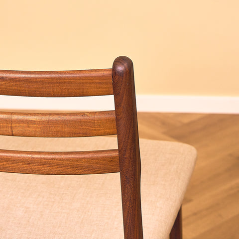 Danish dining chairs in walnut