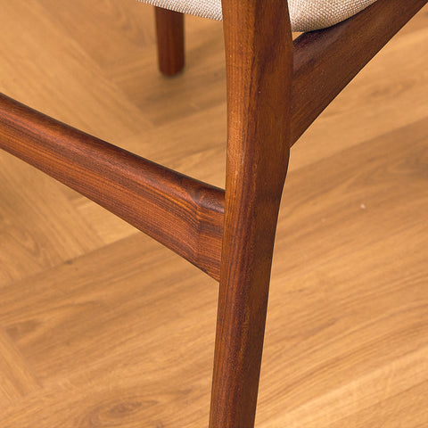 Danish dining chairs in walnut