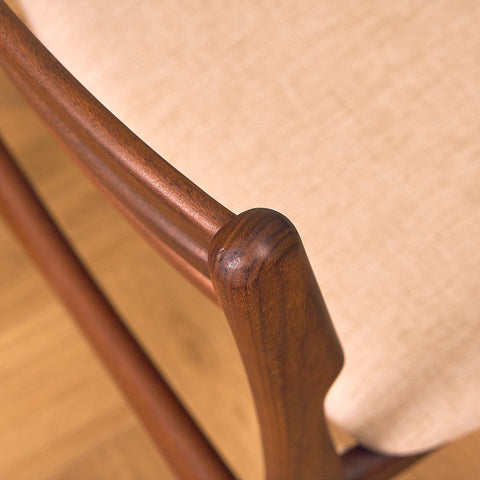 Danish dining chairs in walnut