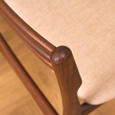 Danish dining chairs in walnut