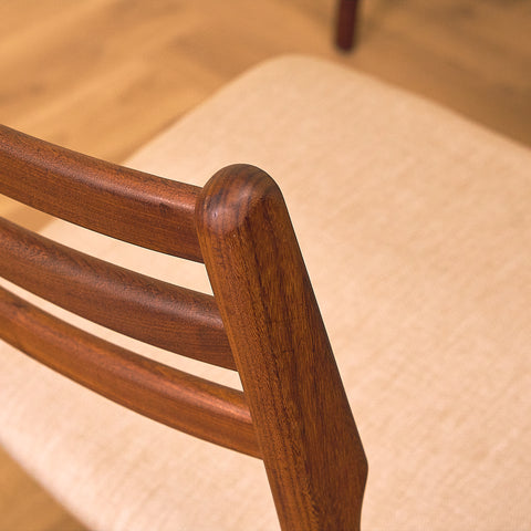 Danish dining chairs in walnut