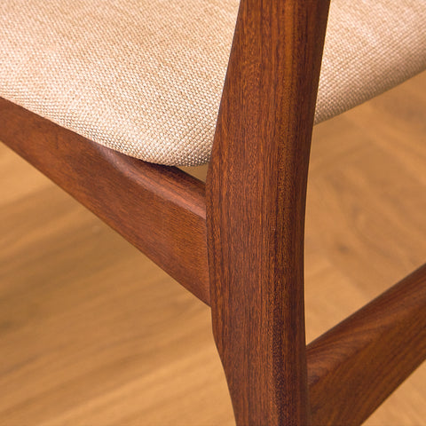 Danish dining chairs in walnut