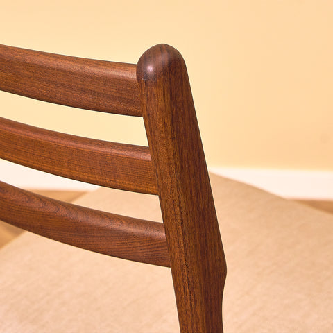 Danish dining chairs in walnut