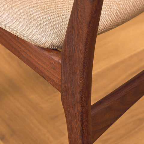 Danish dining chairs in walnut