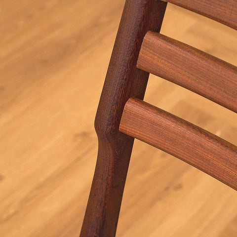 Danish dining chairs in walnut