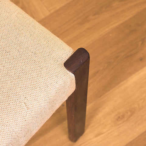 Danish dining chairs in teak and walnut