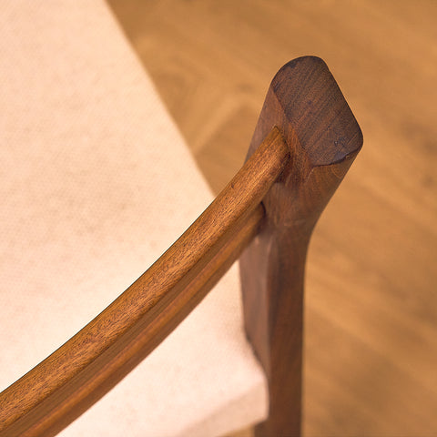 Danish dining chairs in teak and walnut