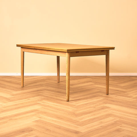 Danish dining table in oak