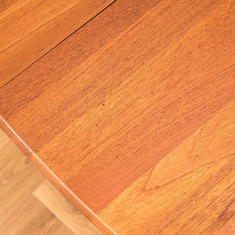 Danish oval dining table in solid teak