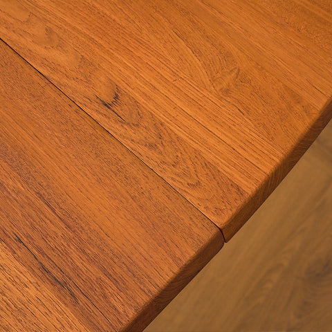 Danish oval dining table in solid teak