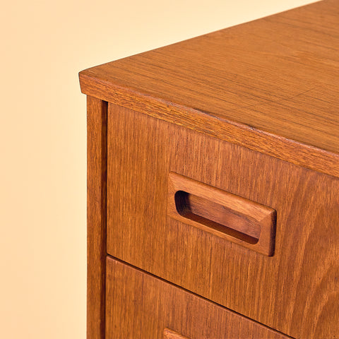 Danish chest of drawers in teak