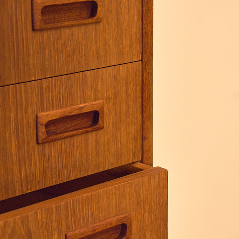 Danish chest of drawers in teak