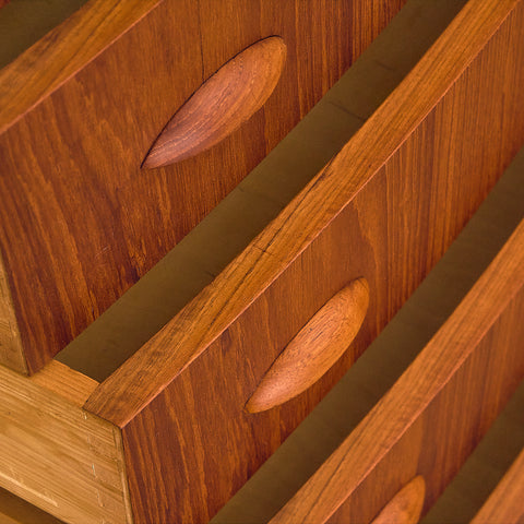 Danish chest of drawers in teak