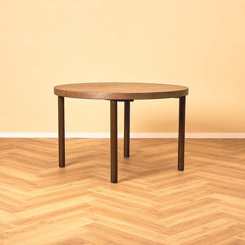 Round Dining Table in Dark Oak