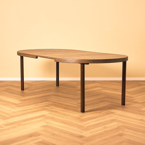Round Dining Table in Dark Oak
