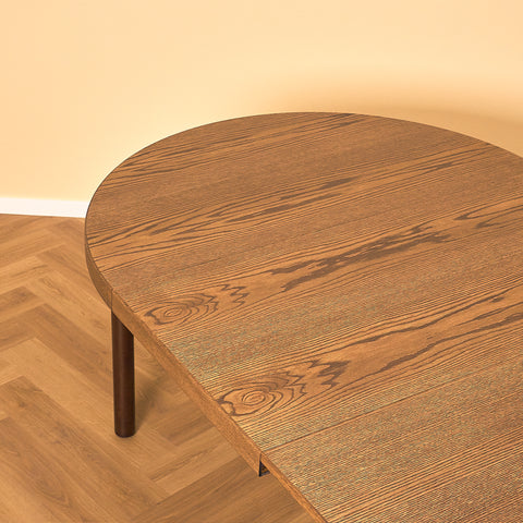 Round Dining Table in Dark Oak