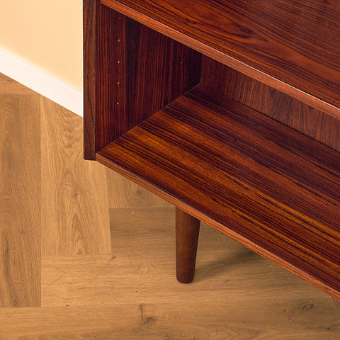 Danish bookshelf in Santos rosewood and mahogany