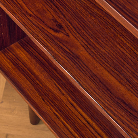 Danish bookshelf in Santos rosewood and mahogany