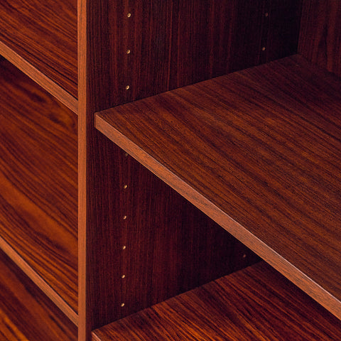 Danish bookshelf in Santos rosewood and mahogany