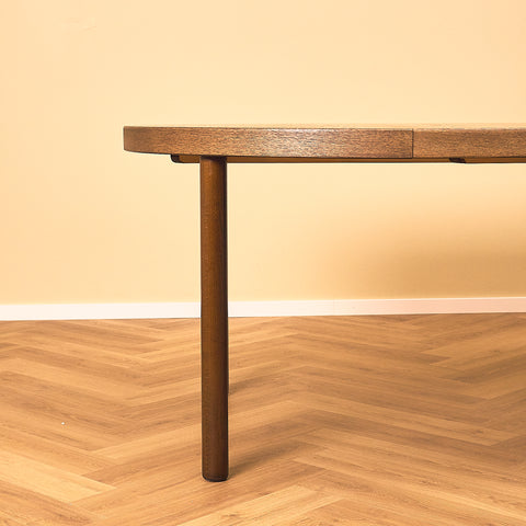 Round Dining Table in Dark Oak