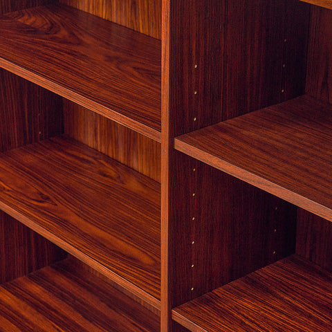 Danish bookshelf in Santos rosewood and mahogany